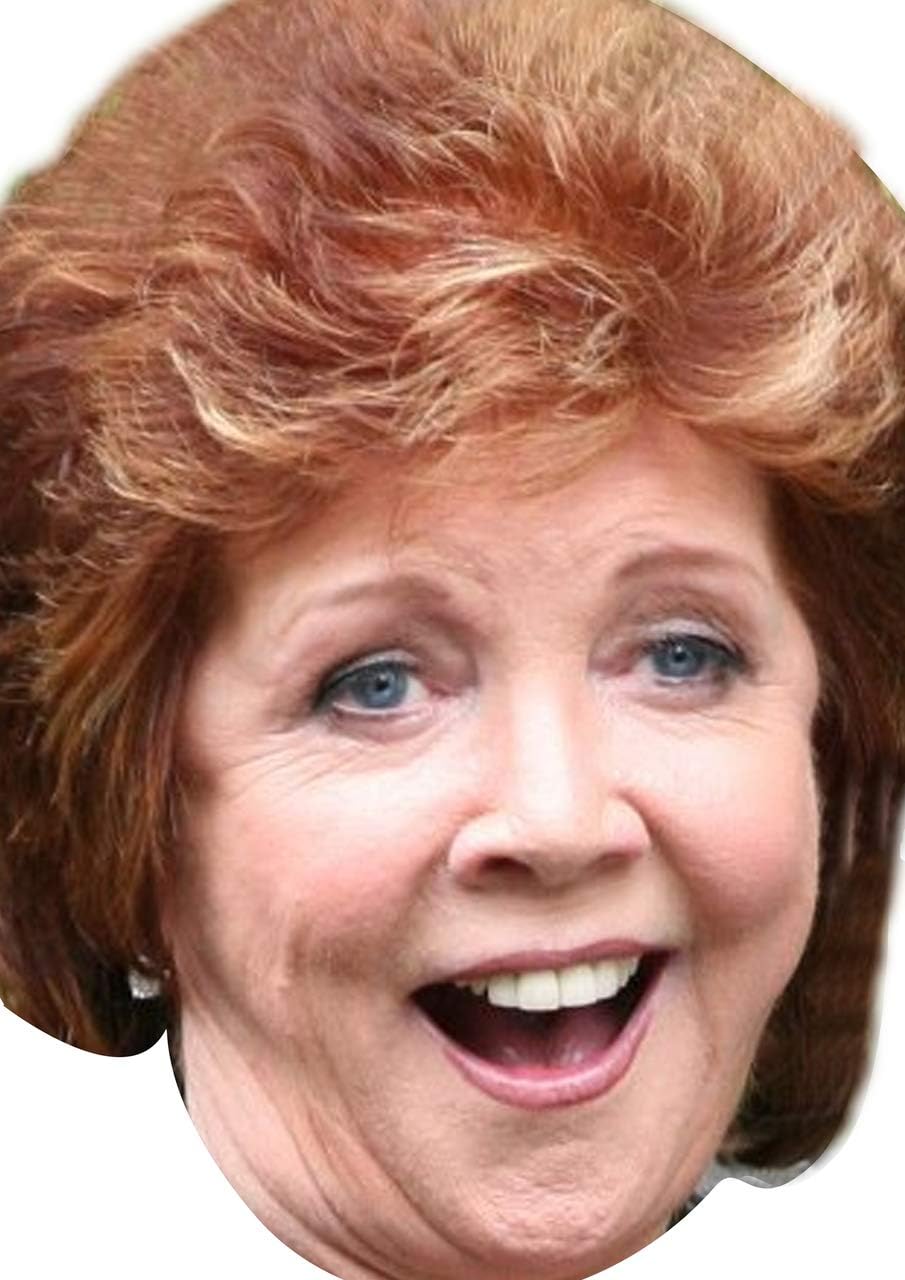 FoxyPrinting Cilla Black Celebrity Cardboard Party Face Mask Fancy Dress