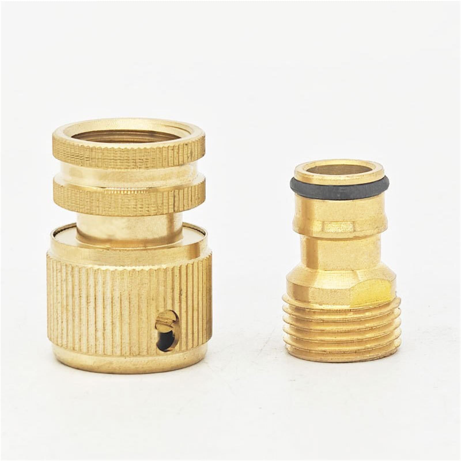 Connettore for Pistola ad Acqua con capezzolo ad innesto rapido in Rame da 1/2 Pollice for Tubo da Giardino(1 set-01)