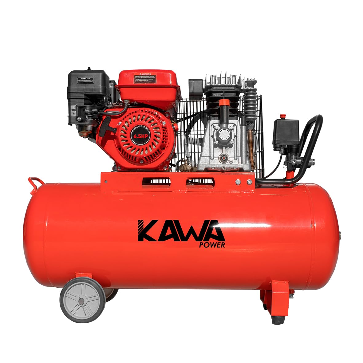 Compressore dell'aria delle corree, con motore a benzina, capacità 100 l