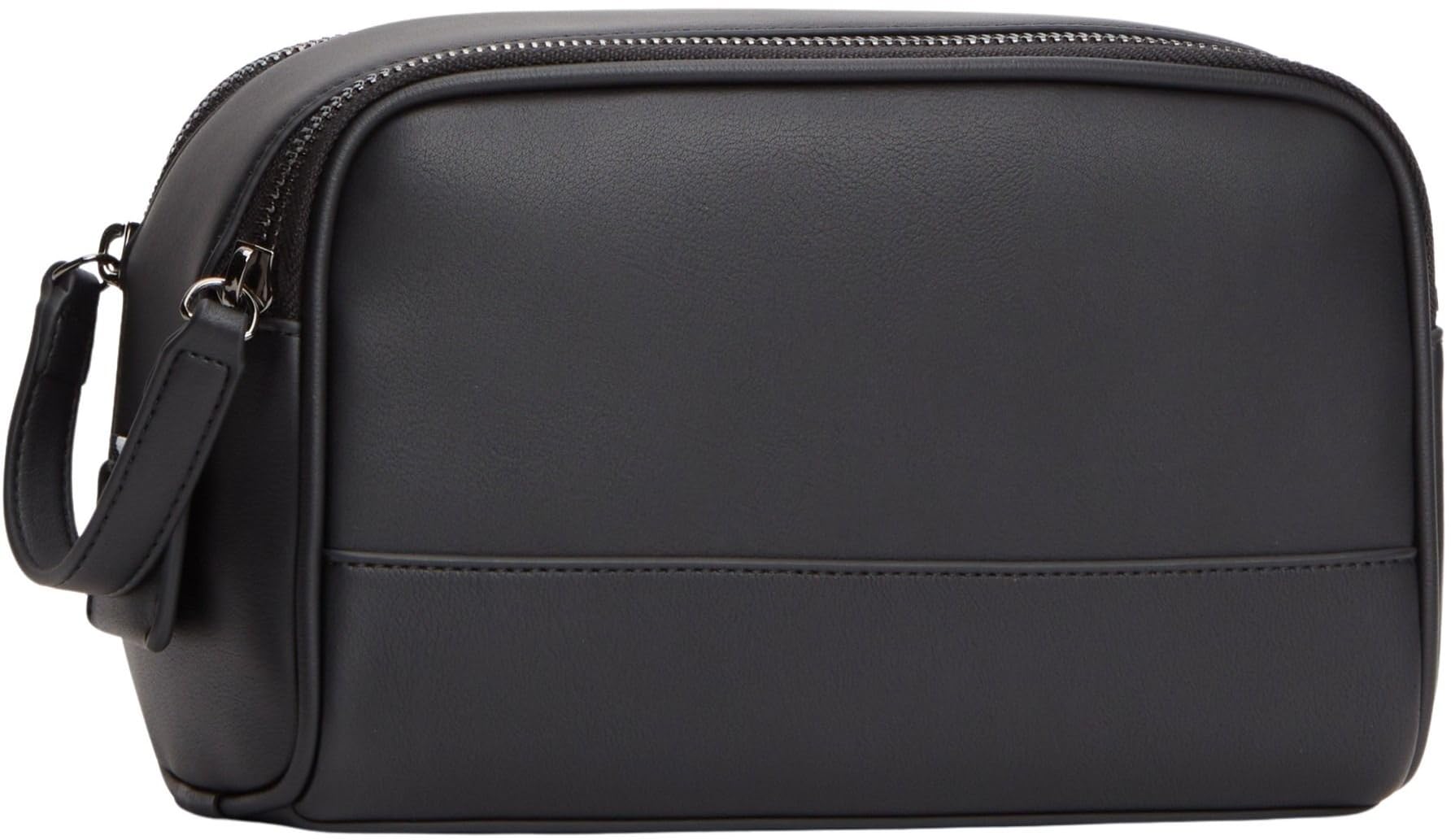 Tommy Hilfiger Uomo Beauty Case Woven con Logo, Nero (Black), Taglia Unica
