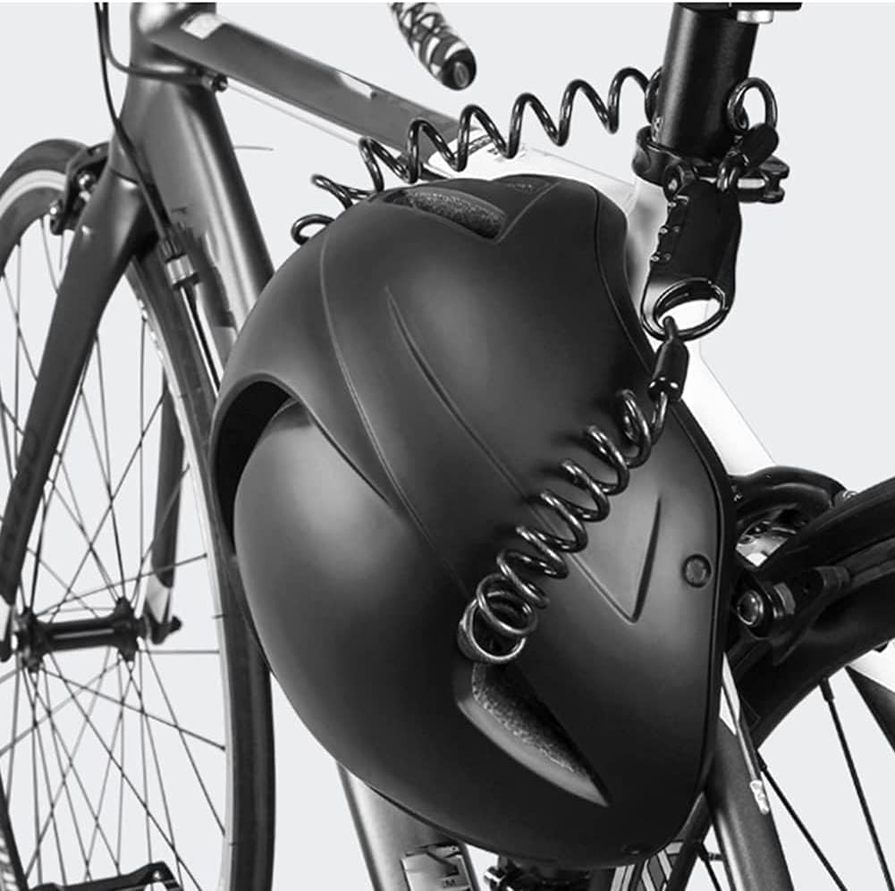 U Shape Password Cable Lock,Zinc Alloy Bike Helmet Cushion Wheel U Shape Password Cable Lock Riding Supplies Electric Bike Anti-Theft Lock