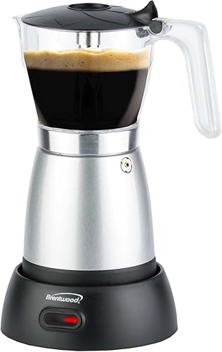 Miniatura 8 de Brentwood TS-119BK - Máquina eléctrica para café expreso, 6 porciones, color negro