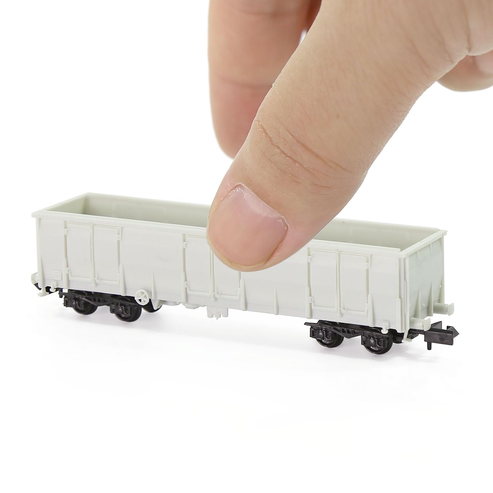 Evemodel 1 Set Spur N 1:160 Unmontierter Gondelwagen DIY Modellwagen (Gondelwagen)
