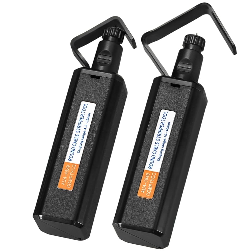 Xnuiasqe -1940/4529 Optical Fiber Round Cable Stripper Fiber Optic Tool Cable Jacket Slitter Longitudinal Transverse Dual Use