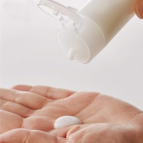 Miniatura 2 de 10 unidades de 1.0 fl oz/1 oz muestra de plástico vacía tamaño viaje plástico vacío botella contenedor frasco frasco con tapa abatible perfecto para