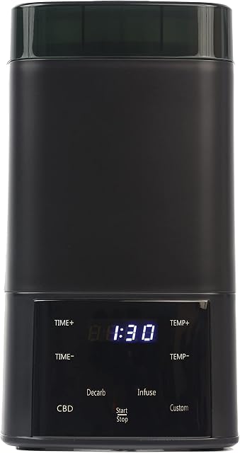 Nebula Boost Black Edition Decarboxylator & Infuser Machine for Botanicals Herbs, Reduce Waste, Activate Potency, Create Tasty Butter/Oil Infusion Blends, Smell Proof, Auto/Manual Time & Temperature