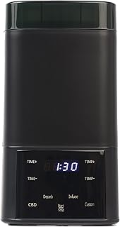 Nebula Boost Decarboxylator & Infuser - for Herb Activation & Infusion of Butter & Oils. Simple Operation, Includes Mess Free Container, Sleeve & Updated Lid Design (Boost Black)
