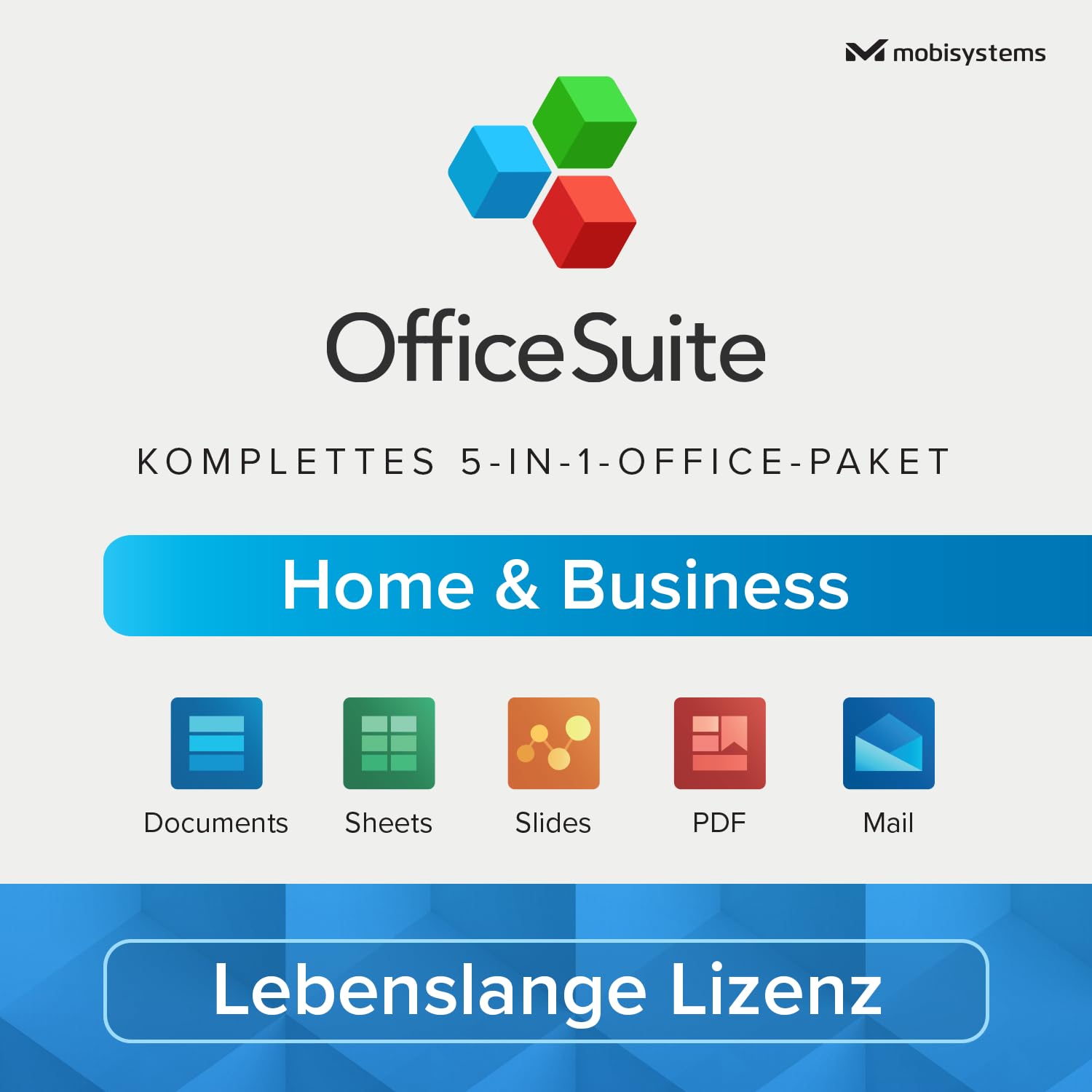OfficeSuite Home & Business – Lebenslange Lizenz – Documents  Sheets  Slides  PDF  Mail & Calendar für 1 Windows PC