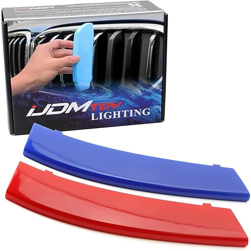 iJDMTOY Exact Fit - Recortes para parrilla de automóvil, compatible con vehículos BMW