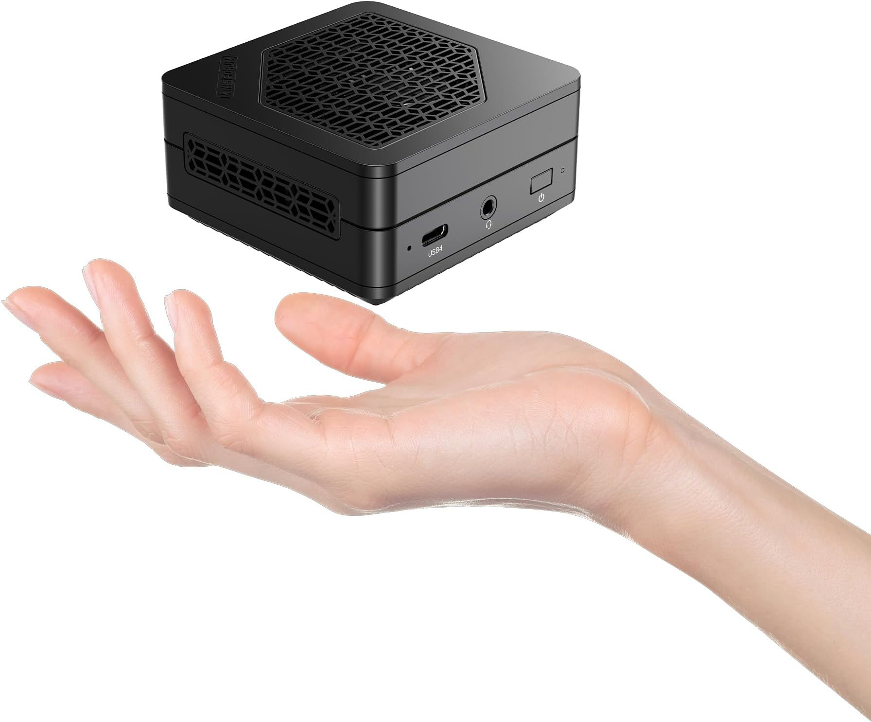 MINISFORUM EM780 Mini PC AMD Ryzen 7 7840U(8C/16T, up to 5.1GHz) 32GB RAM 512GB PCIe4.0 SSD Mini PC,1xHDMI/ 2xUSB4/ WiFi 6E/ BT5.3/ 3xUSB3.2/ 1x TF Card Slot/ 65W Gan Type-C Adapter Computer