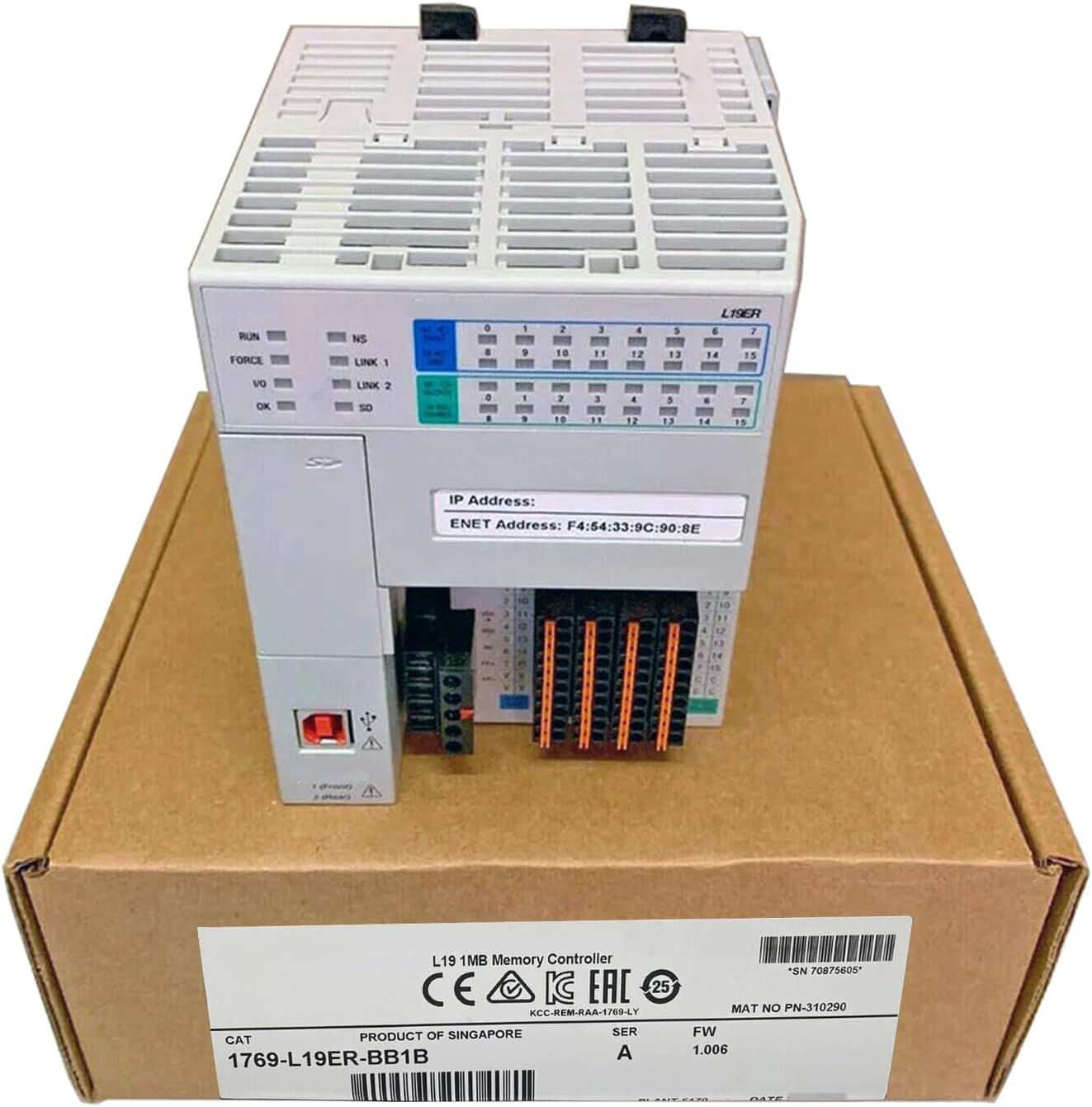 Expedited 1769-L19ER-BB1B New and Sealed in Box 1769L19ERBB1B 1 Year Warranty