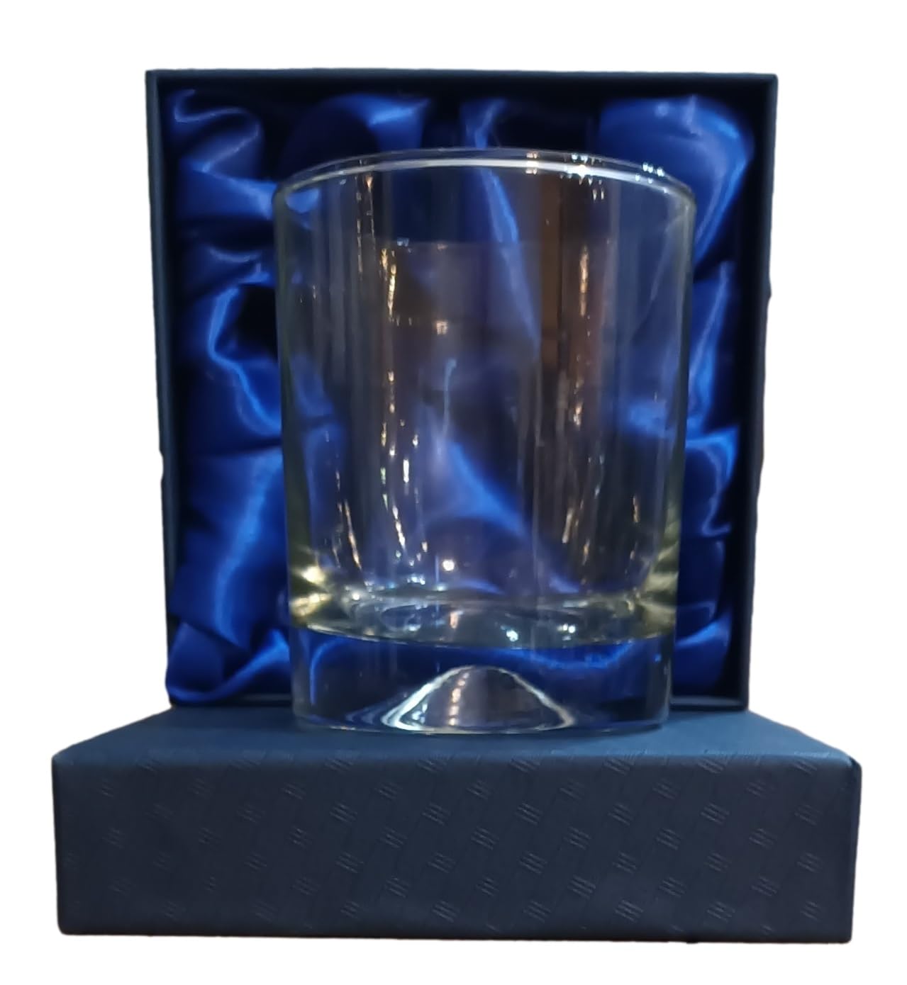 County Engraving Personalised Crystalite Whisky Glass Gift in Silk Lined Presentation Gift Box (342ml Dimple Base)