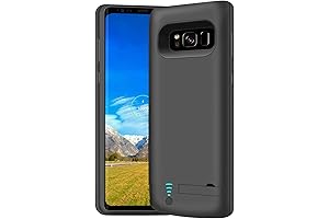 Extend Battery Life: Samsung Galaxy S8 Plus Battery Case, 5000mAh Protective Rechargeable Battery Charging Case