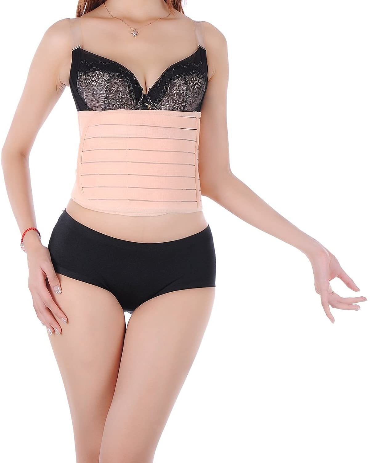 3 in 1 Postpartum Support Recovery Belt Breathable Elastic Adjustable Postpartum Recovery Support Girdle Belly After Birth Belly Band Waist Pelvis Belt Pregnancy Belly Wrap Abdominal Binder