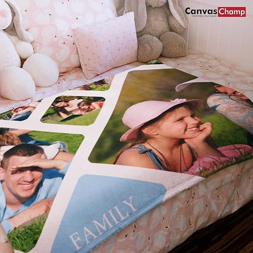 Miniatura 7 de CanvasChamp Manta de forro polar, personaliza mantas de forro polar, imprime tu foto en una manta, tamaño Queen - 50 x 60 pulgadas