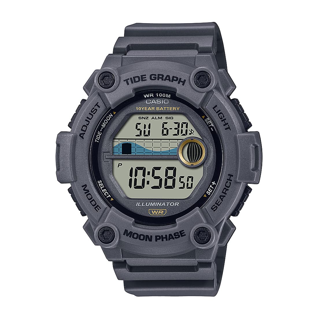 Casio Youth Digital Digital Grey Dial Unisex WS-1300H-8AVDF (D253) (B09SV4FGJ1) Amazon Price History, Amazon Price Tracker