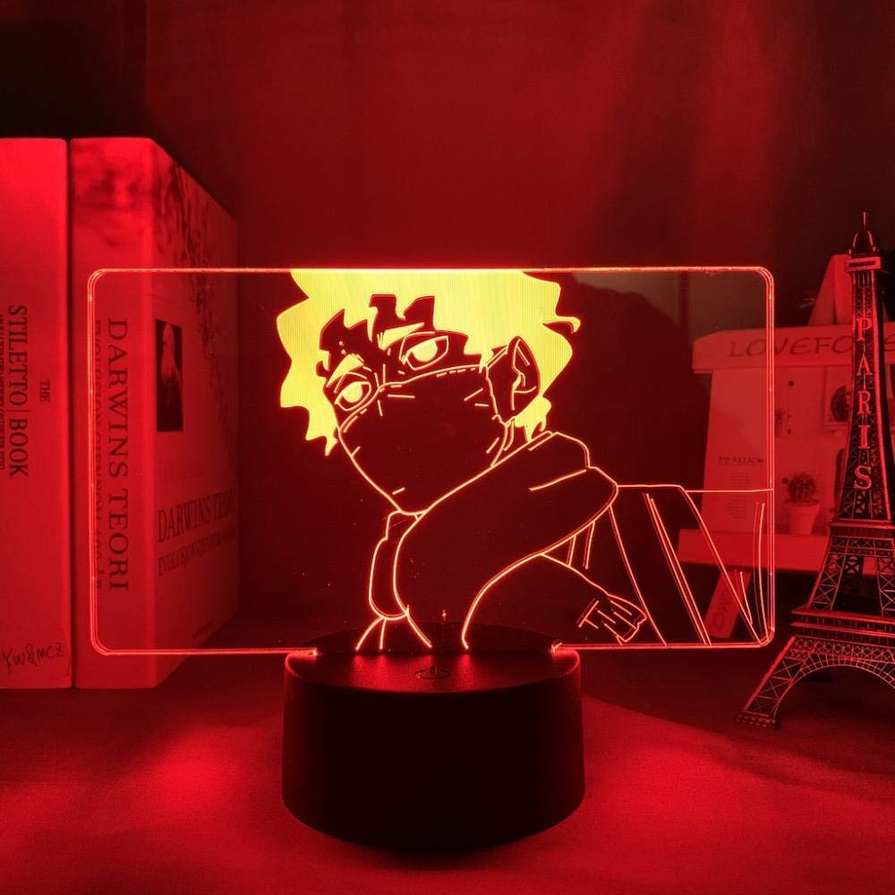 3D Anime Haikyuu Kiyoomi Sakusa Illusion Lamp LED Night Light Kiyoomi Sakusa Lamp for Bedroom Decor Kids Gift Haikyuu 16 Colors