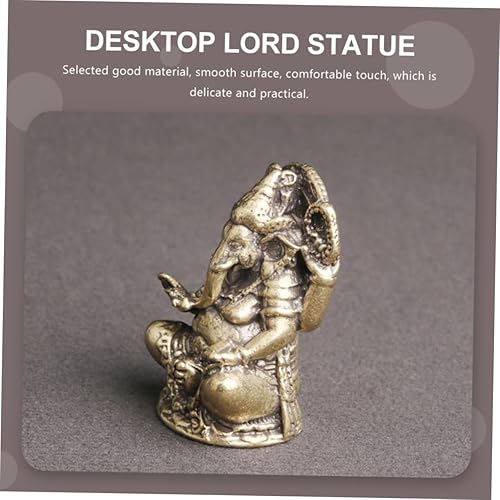 Miniatura 3 de Garneck Elefante Dios Ornamento Nisa Latón Animal Ofic