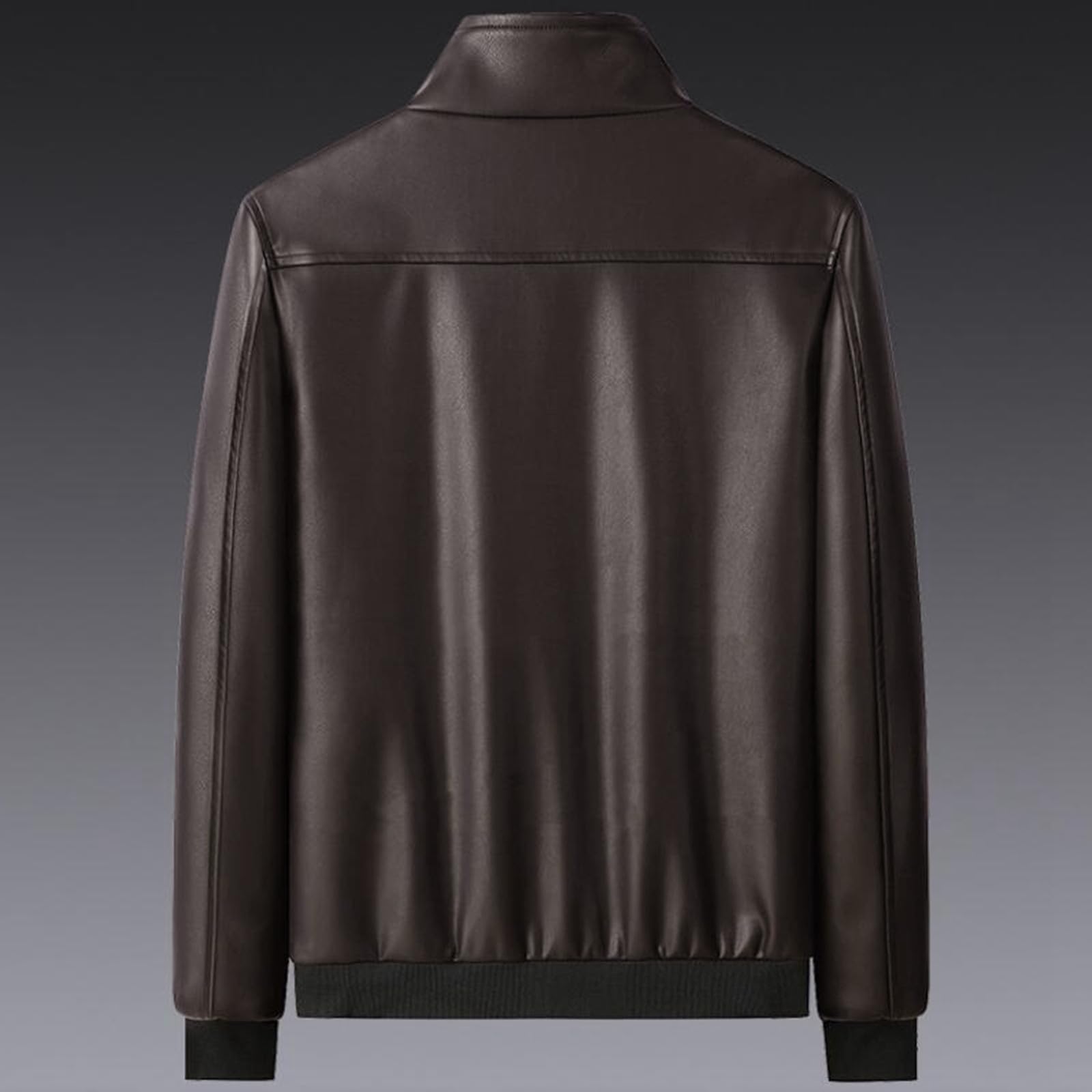 Generisch Strickjacke Herren Plus Size Stehkragen Trend einfarbig Reißverschluss Fleecejacke