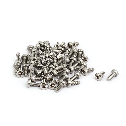 IIVVERR M2.5x6mm 304 Stainless Steel Y Type Drive Pan Head Tamper Proof Security Screws 60pcs (M2.5x6mm 304 Acero Inoxidable Tipo Y Cabeza de la