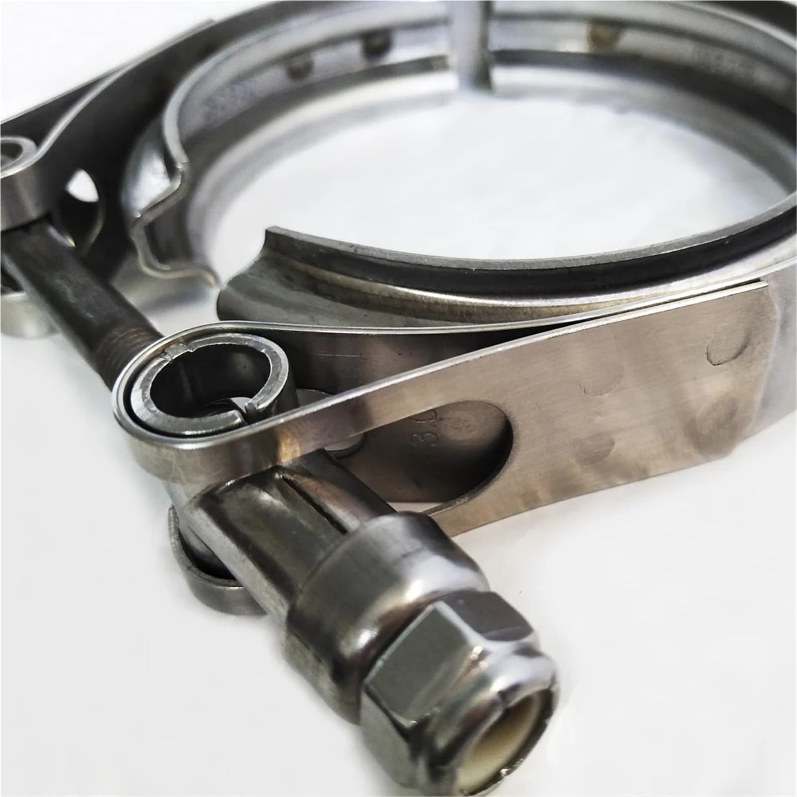 Collier de serrage pour tuyau d'échappement Collier de serrage en V for échappement SS304, 1,5 à 6,0 pouces(2.0inch)