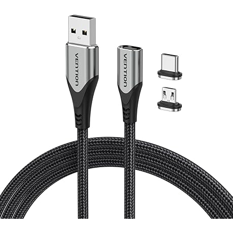 VENTION Magnetic USB Charging Cable: 90° Magnetic USB C Charger