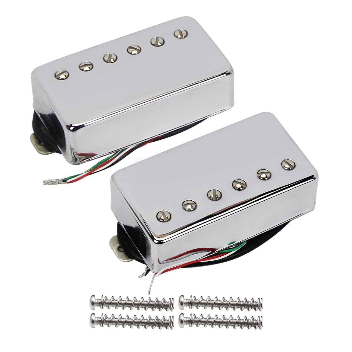 Micro Humbucker guitare électrique FLEOR céramique plot chromé kit manche chevalet