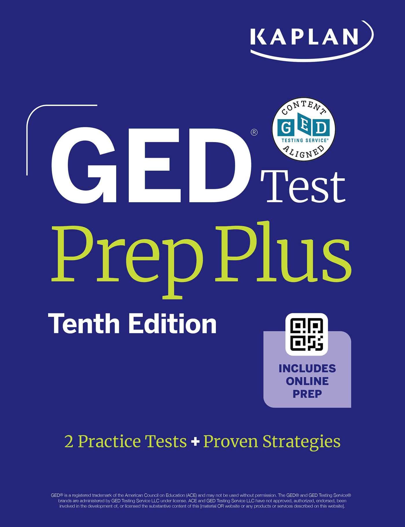 GED Test Prep Plus, Tenth Edition (2026): Includes a Diagnostic Pretest, 2 Full Length Practice Tests, 1000+ Practice Questions, and 60+ Online Videos (Kaplan Test Prep)