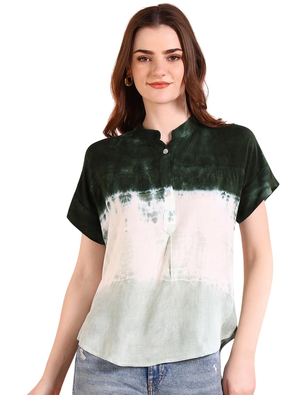 maaesa Vibrant Tie-Dye Everywhere Top in Soft Rayon-picture-31
