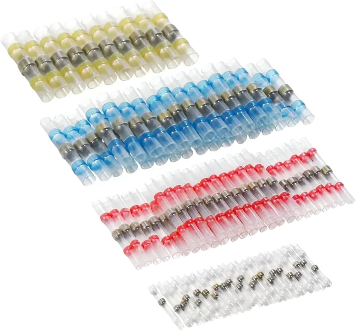 Solder Seal Wire Connectors 50/100 Mixed Heat Shrink Tube Connect Terminals Solder Sleeve(100pcs kit)