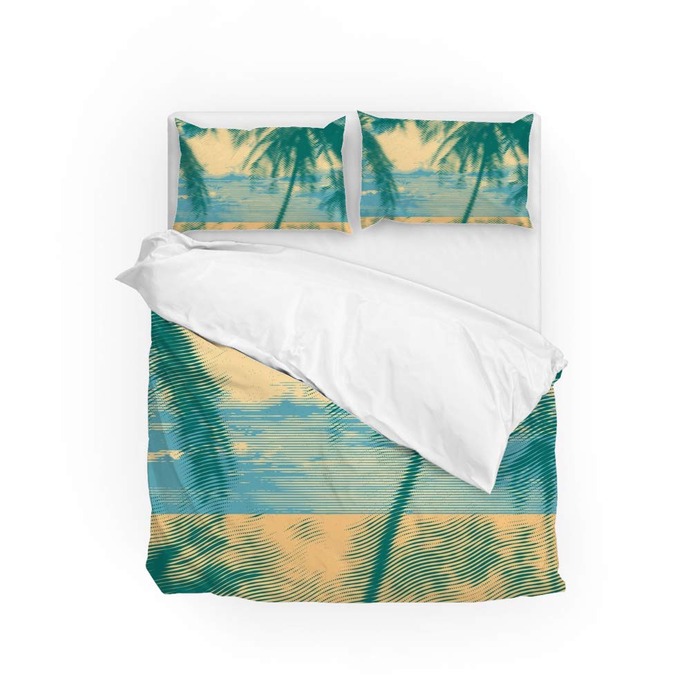 Housse de couette et taie d'oreiller polyester ultra doux durable