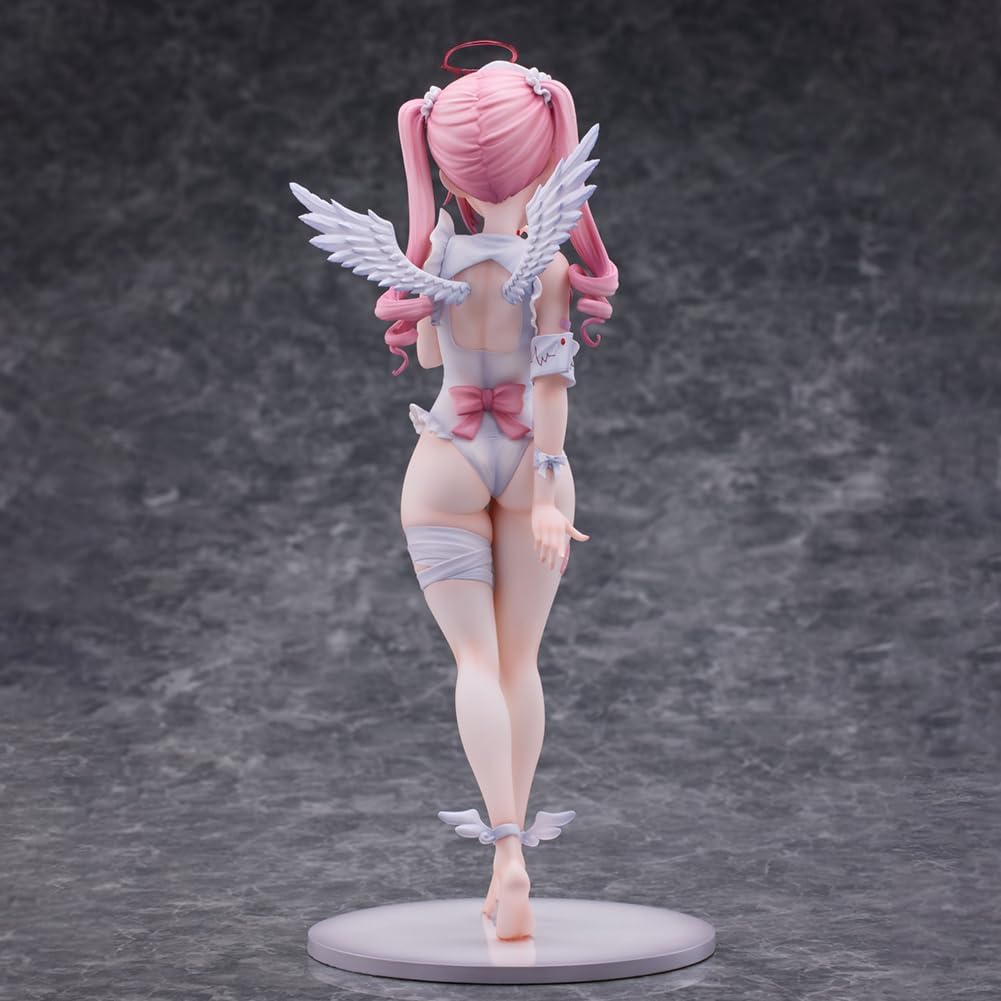 Minarai Nurse Tsukiyomi Ai Figure Statue, 25cm Standing Pose Girl Original Painting Figure Anime Figurine Collectible Decoration Gifts
