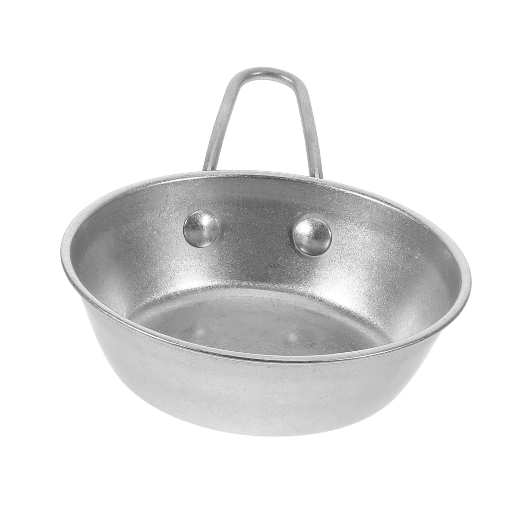 HANABASS 12cm Stainless Steel Camping Bowl with Lid Retro Korean Style Outdoor Picnic Bowl Multi-Functional Camping Cookware