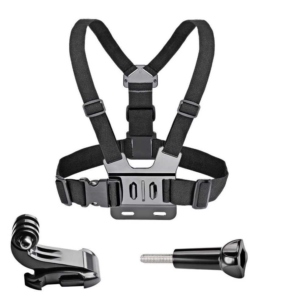 VVHOOY Adjustable Chest Mount Harness Compatible with Gopro Hero 7/6/5