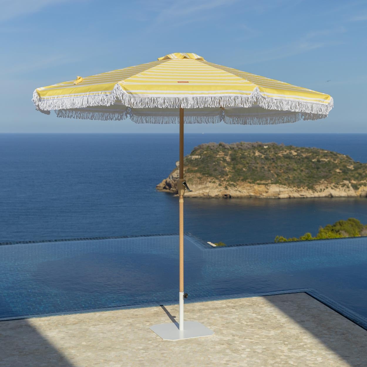 Flamingueo Sombrilla Jardín, Terraza Exterior, Protección UPF 50+, Altura y Orientación Regulable, Funda de Transporte, Poliéster, 270 x 235 cm