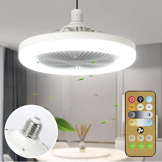 ELBME Ceiling Fans with Lights Upgraded Ceiling Fan Modern C