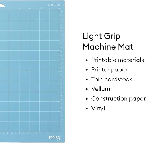 Miniatura 9 de Cricut LightGrip - Alfombrillas de corte reutilizables de 12 x 24 pulgadas, para manualidades con película protectora, uso con papel de impresora,