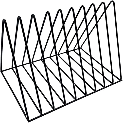 Miniatura 8 de Soporte para almacenamiento de discos de vinilo, estante de alambre prémium para discos de álbumes Lp (paquete de 2)