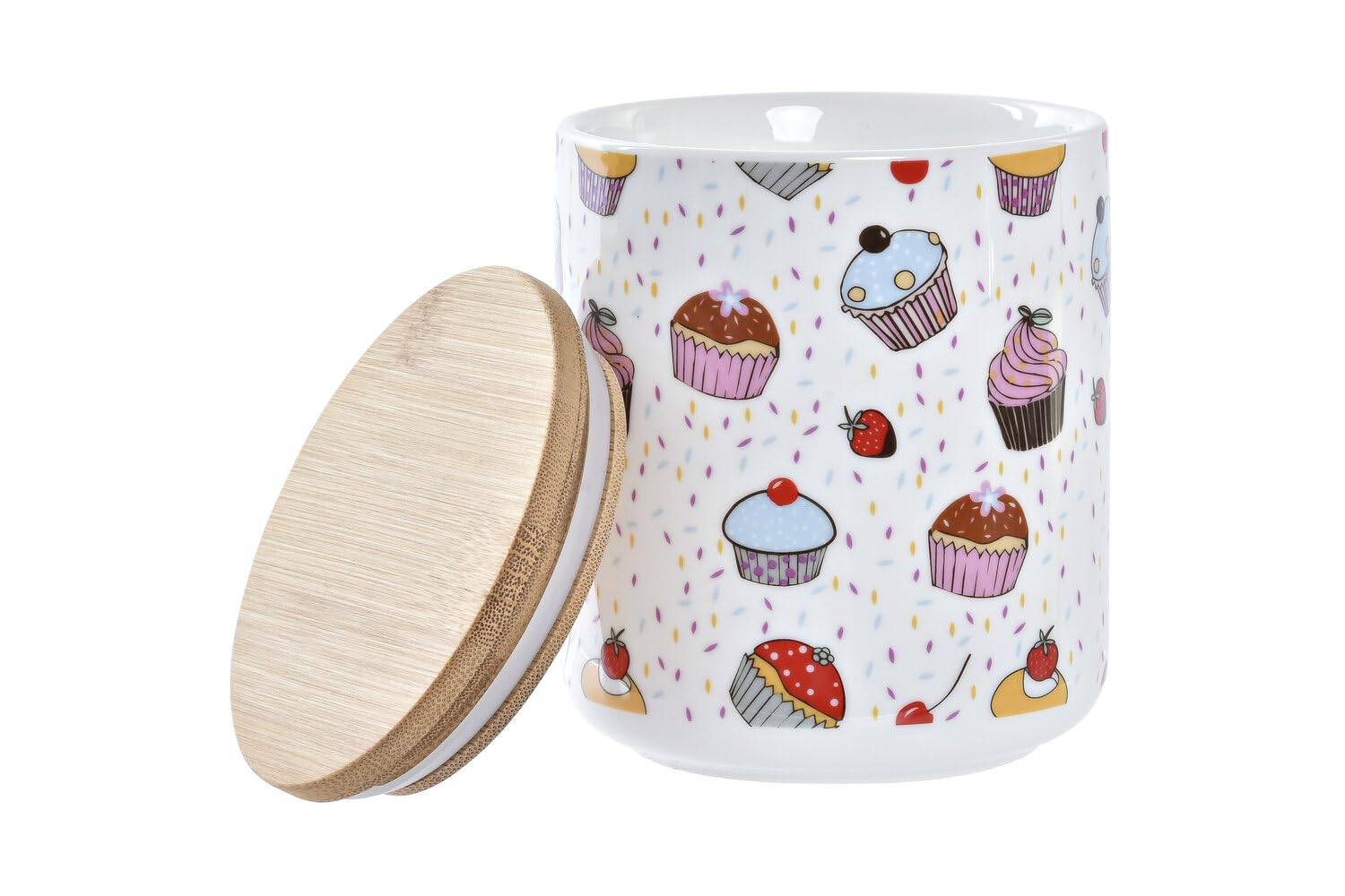 BOTE SET 3 GRES BAMBU 10X10X17 PASTELES MULTICOLOR