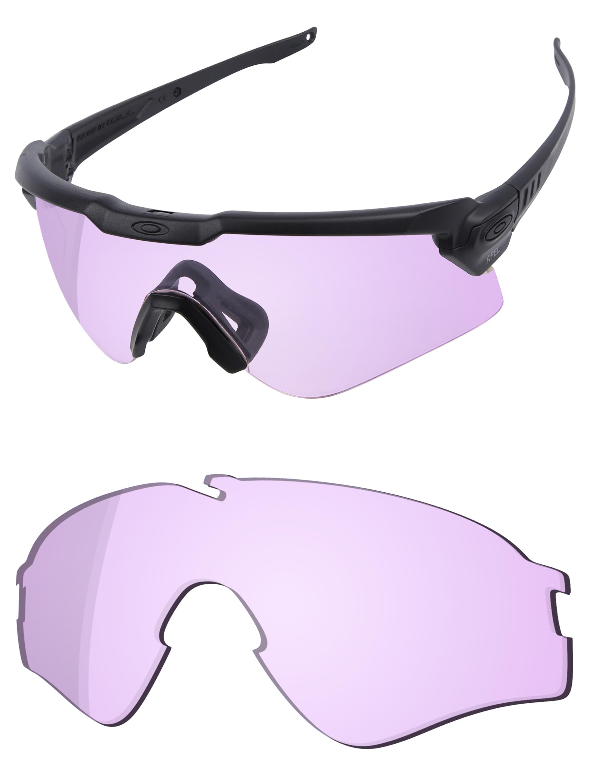 OSharp Lentes de repuesto para gafas de sol Oakley Si Ballistic M Frame Alpha OO9296, polarizadas HD, espejadas, protección UV