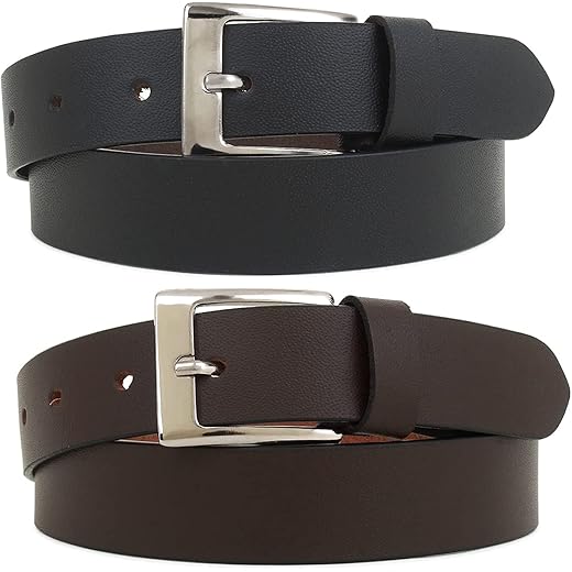 Zacharias Boys Leather Belt Pack of 2