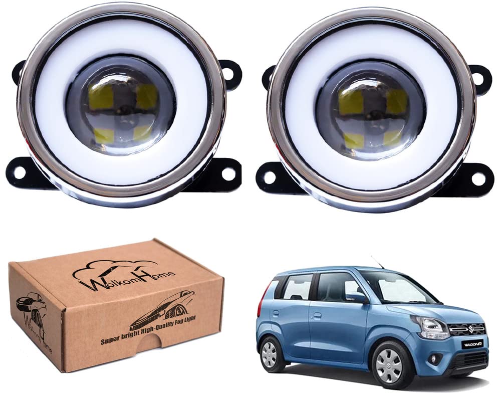 WolkomHome Car Fog Light With PROJECTOR 3X1 LED DRL Car Light Accessories for WagonR 2019 to 2022-image-15