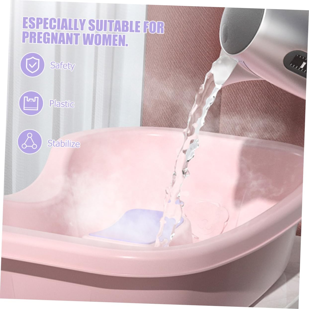 FOMIYES Portable Hair Washing Tray for Home Use Comfortable Shampoo Basin for Bedridden Elderly and Pregnant Women Easy to Use No Bending Required for Hair Care and Washing