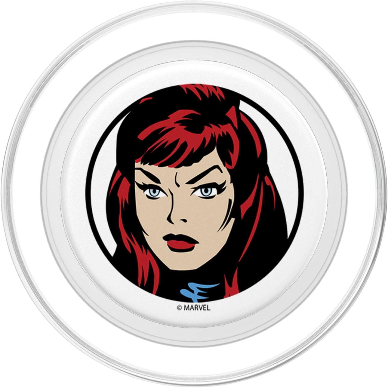 Marvel Black Widow Portrait Head PopSockets MagSafe PopGrip for iPhone
