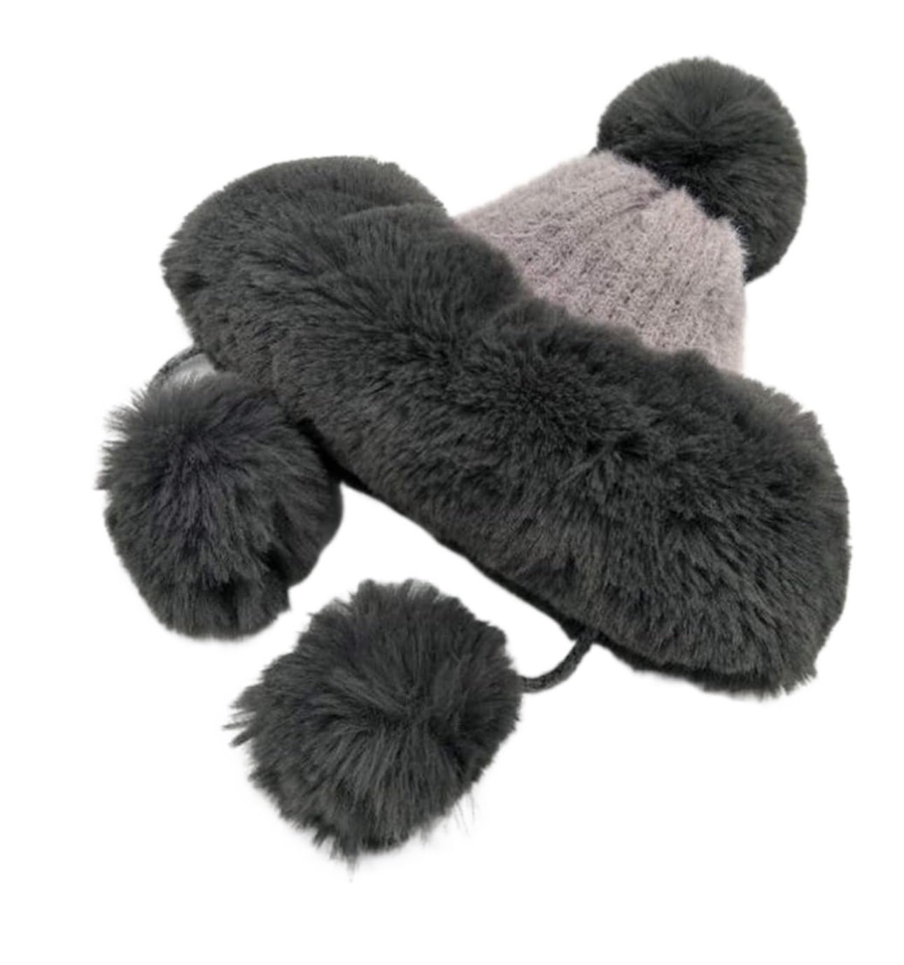 Cappello Inverno Cappelli Invernali Unisex Cappello Caldo Invernale da Donna con Pompon Termico Berretto(G)