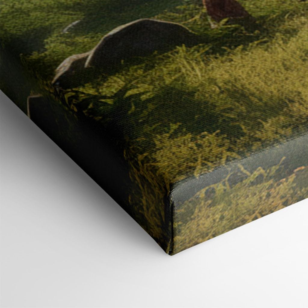 Canvas for Living room. Whispers of Nature: Finding Serenity Beneath the Majestic Tree, 27 x 18 inch Canvas Wall Art - Contemporary Masterpieces - Modern Home Decor - 69x46 cm (27x18 inch)