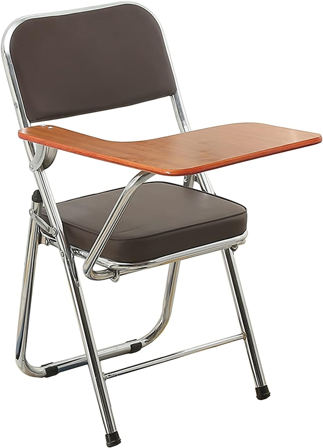 AILILI Folding Faux Leather Chairs, Tabletarm Chair, Heavy