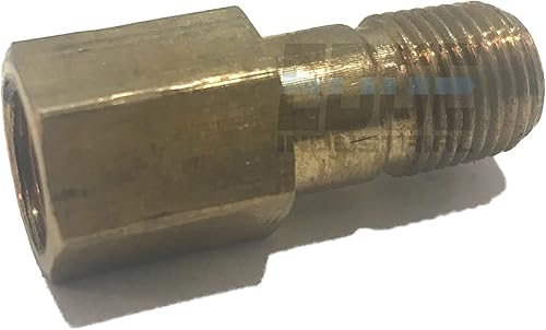 Adaptador de extensión de latón de 18" de largo, 1-14" de largo, aprobado por D.O.T. (cantidad 01)