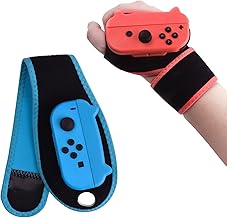 Just Dance Switch 2026 2025 2024 2023 2022 Adjustable Armband Compatible with Nintendo Switch/Switch OLED Available in Red and Blue Highly Elastic Suitable for Adults and Children