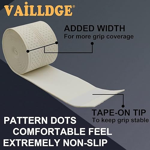 Miniatura 2 de Cinta de agarre para raqueta de tenis, cinta de agarre de puntos con patrón que absorbe el sudor, agarre antideslizante para raquetas de tenis,